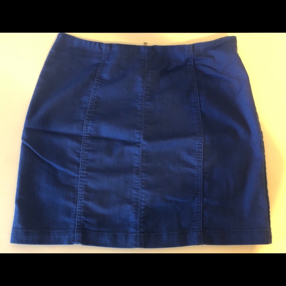 Royal Blue Mini Skirt